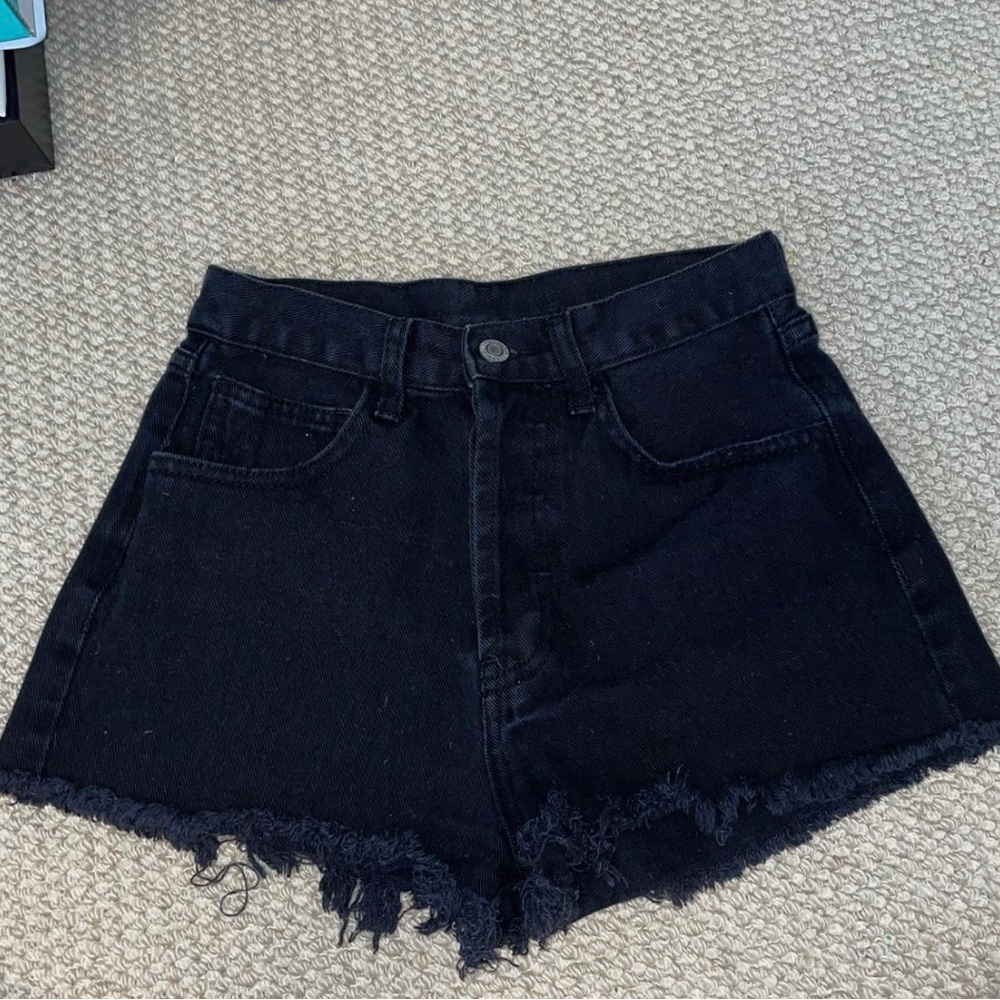 Black brandy Melville denim shorts